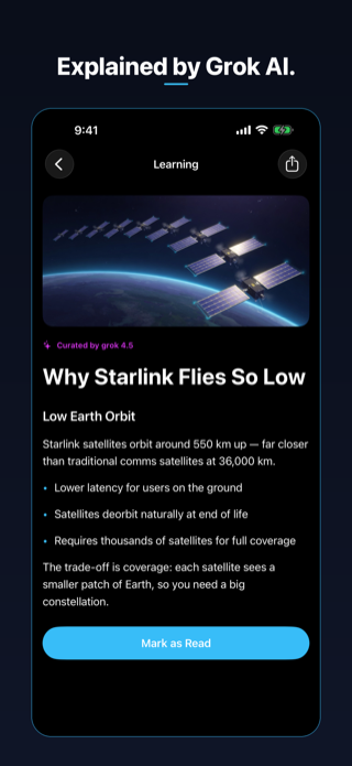 Orbitaora learning content screen